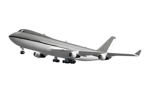 Passagiersvliegtuig geïsoleerd op witte achtergrond — Stockfoto