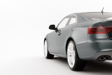 CG render genel lüks coupe araba