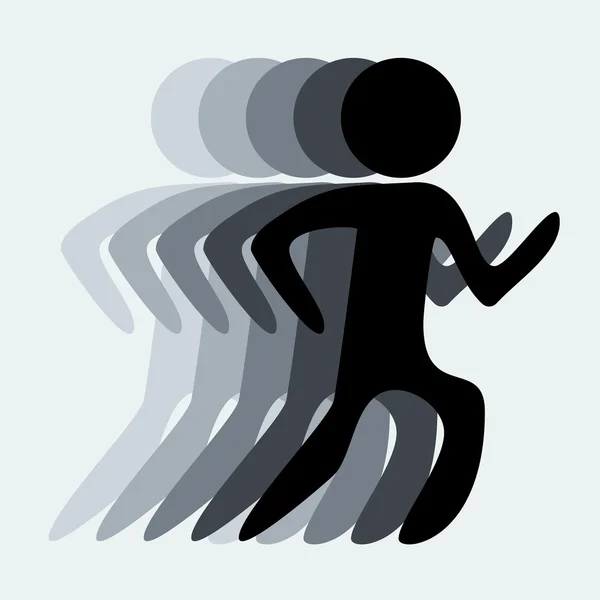 Running Illustration — Stock Photo, Image