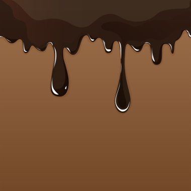 eritilmiş çikolata seti beyaz zemin üzerine damlama