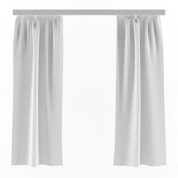 White curtains background — Stock Photo, Image