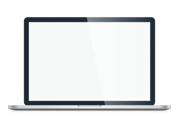 Dizüstü bilgisayar beyaz arkaplanda izole edildi — Stok fotoğraf