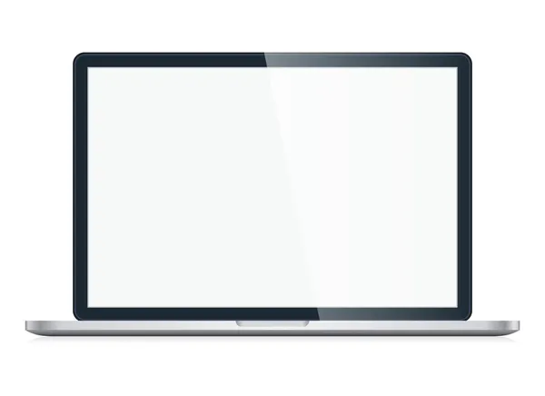 Vector Laptop aislado sobre fondo blanco — Archivo Imágenes Vectoriales