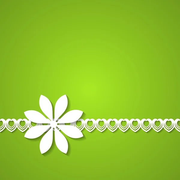 Fond floral vert — Image vectorielle