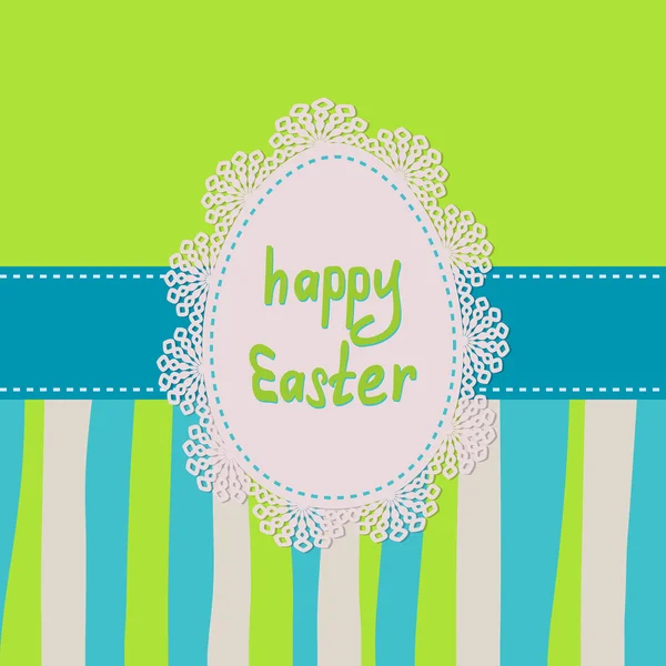 Greeting card with an Easter egg — Stock Vector