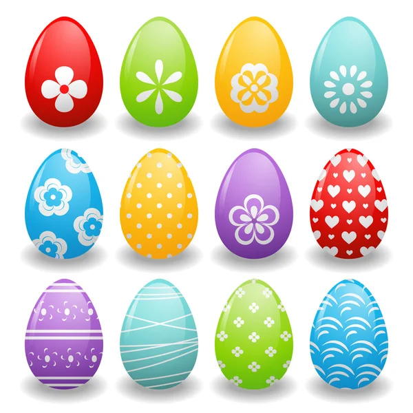 Bright easter eggs — Stock Vector
