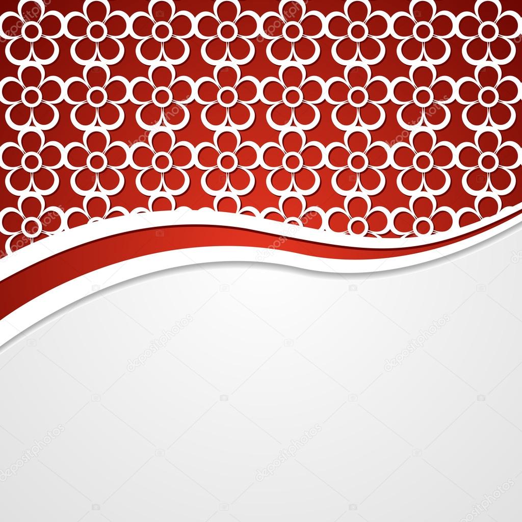 Background with a red header