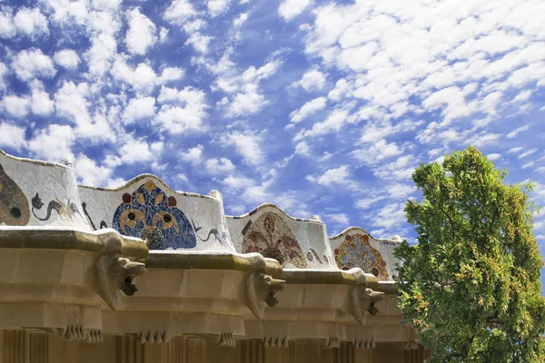 Park guell od Gaudího v Barceloně Španělsko — Stock fotografie