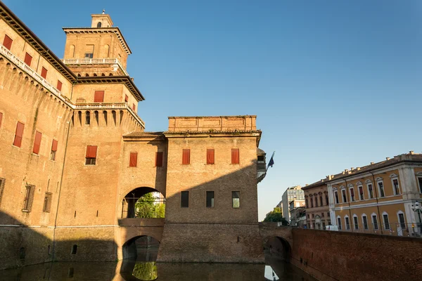 Veduta del Castello degli Estensi a Ferrara — Foto Stock