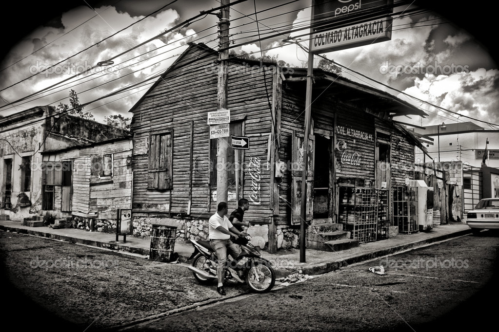 La Romana, Dominican Republic Corner Store Stock Editorial Photo
