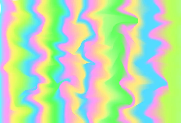 Красочная Кривая Геометрическая Голограмма — стоковое фото