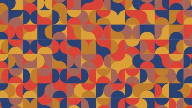 retro pattern, geometric colorful abstract 