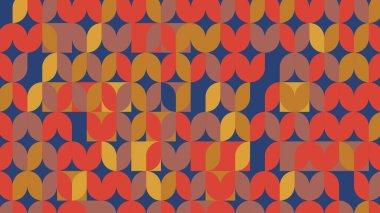retro pattern, geometric colorful abstract 