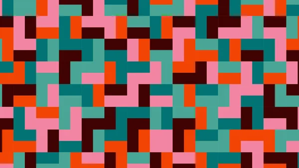 Retro Pattern Geometric Colorful Abstract — 图库照片