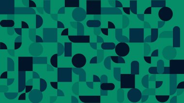 blue and gree geometric pattern, seamless wallpaper for fabric