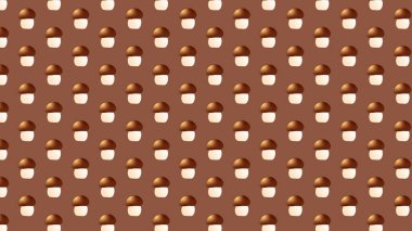 autumn pattern, mushrooms wallpaper for fabric and background;