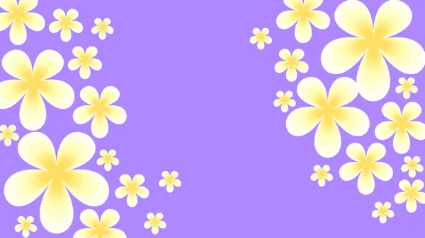 White Yellow Flower Pattern Spring Flower — 图库照片