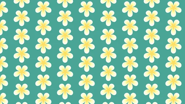 White Yellow Flower Pattern Spring Flower — 图库照片