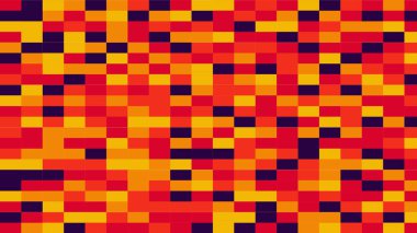 red and orange geometric pattern, seamless wallpaper