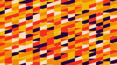 red and orange geometric pattern, seamless wallpaper