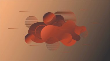 abstract retro background, orange color