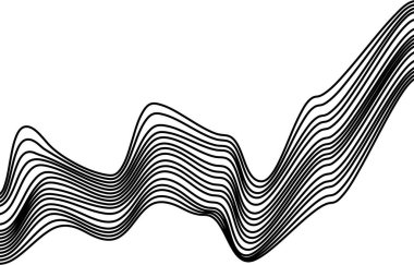 bleck and white curve, line, geometric
