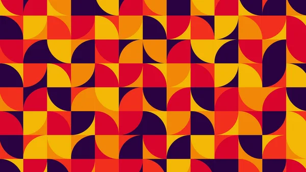 red and orange geometric pattern, seamless wallpaper