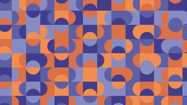 Blue Beige Geometric Pattern Seamless Wallpaper — 图库照片