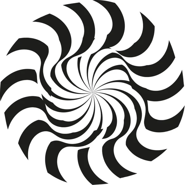 Black White Abstract Pattern Geometry Circles Curves — Stok fotoğraf