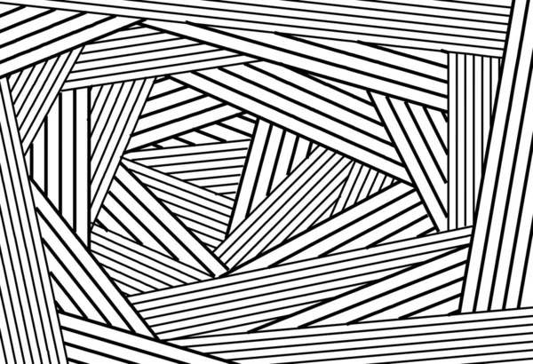 Black White Curve Line Geometric — Stockfoto