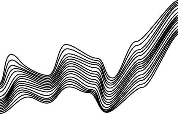Bleck White Curve Line Geometric — Foto de Stock
