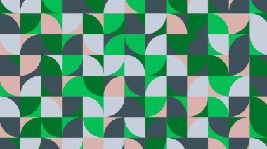 green and grey geometric pattern, seamless wallpaper for fabric, tile, tablecloth