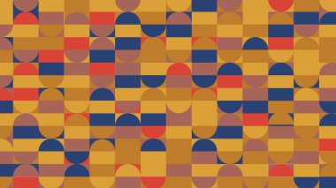 blue and beige geometric pattern, seamless wallpaper for fabric, tile, tablecloth