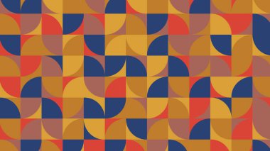 blue and beige geometric pattern, seamless wallpaper for fabric, tile, tablecloth