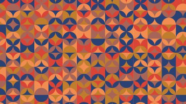 blue and beige geometric pattern, seamless wallpaper for fabric, tile, tablecloth