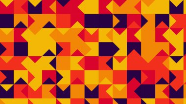 red, blue, yellow and orange geometric pattern, seamless wallpaper for tile, banner, tableclothe
