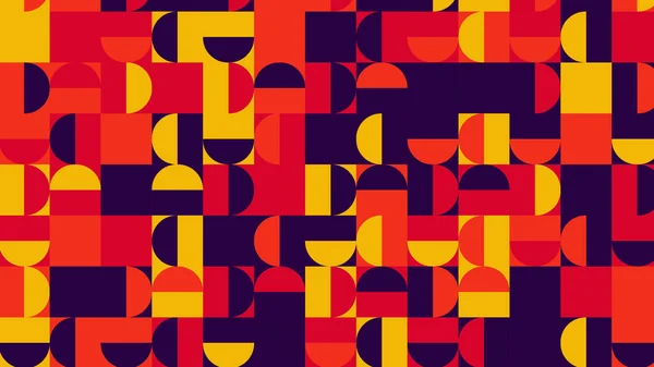 red, blue, yellow and orange geometric pattern, seamless wallpaper for tile, banner, tableclothe