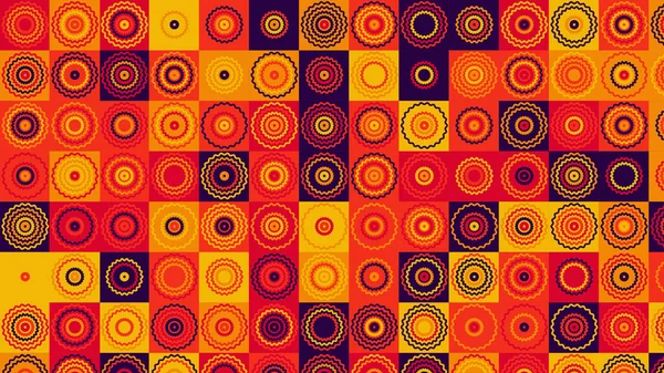 Red Blue Yellow Orange Geometric Pattern Seamless Wallpaper Tile Banner — 스톡 사진