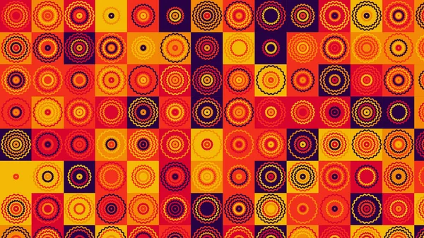 red, blue, yellow and orange geometric pattern, seamless wallpaper for tile, banner, tableclothe