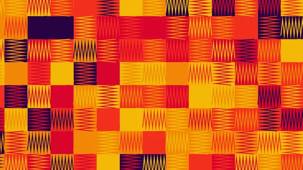 Red Blue Yellow Orange Geometric Pattern Seamless Wallpaper Tile Banner — Zdjęcie stockowe