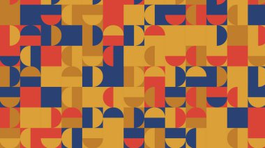 blue and beige geometric pattern, seamless wallpaper for fabric, tile, tablecloth