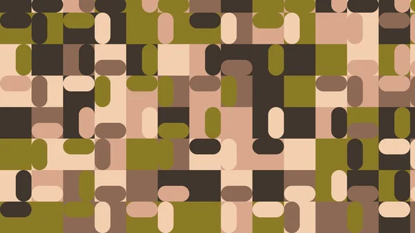 Green Olive Brown Beige Geometric Pattern Seamless Wallpaper Fabric Tile — ストック写真