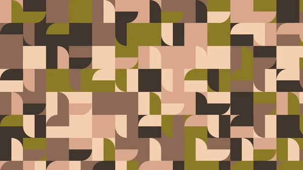 Green Olive Brown Beige Geometric Pattern Seamless Wallpaper Fabric Tile — Zdjęcie stockowe