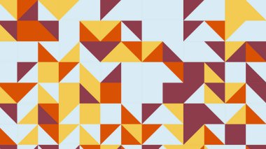 yellow and orange geometric pattern, seamless wallpaper for tile, banner, tableclothe