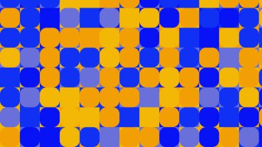 blue and yellow geometric pattern, seamless wallpaper for tile, banner, tableclothe