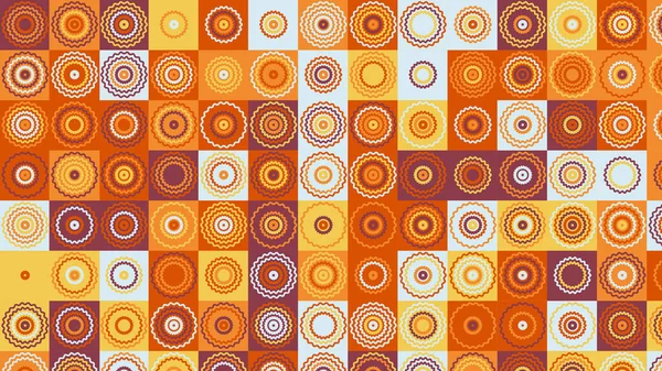 Yellow Orange Geometric Pattern Seamless Wallpaper Tile Banner Tableclothe — 图库照片
