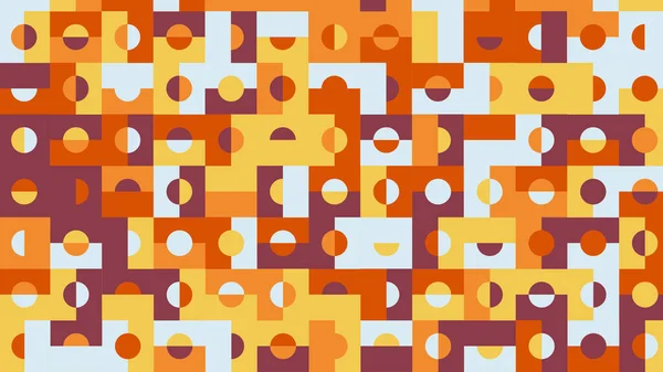 Yellow Orange Geometric Pattern Seamless Wallpaper Tile Banner Tableclothe — 图库照片