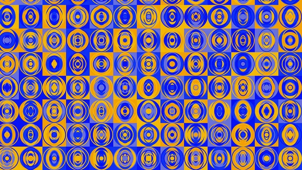 blue and yellow geometric pattern, seamless wallpaper for tile, banner, tableclothe