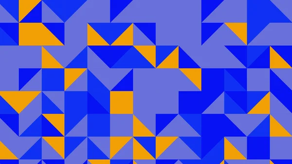 Blue Yellow Geometric Pattern Seamless Wallpaper Tile Banner Tableclothe — Stockfoto