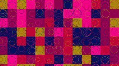 red, pink and blue geometric pattern, seamless wallpaper for fabric, tile and tablecloth